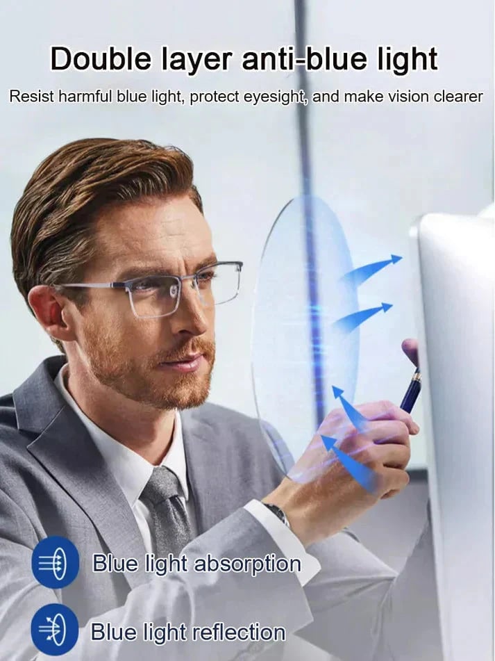 👓 Ultra Light Anti Blue Presbyopic Glasses