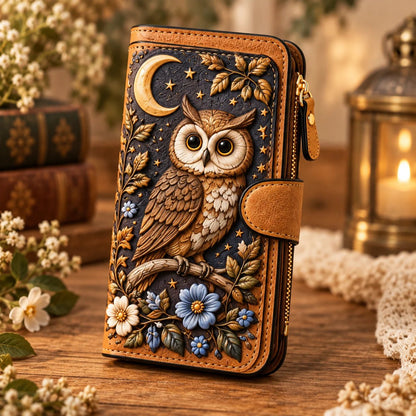👛 Vintage Embossed Art Wallet – 10 Story-Inspired Designs
