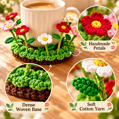 🌸Handmade Crochet Floral Coaster | Everlasting Table Art 🌸
