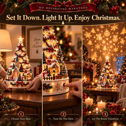 🌟 49% OFF🎄MerryRealm Christmas Village Lightscape Tree