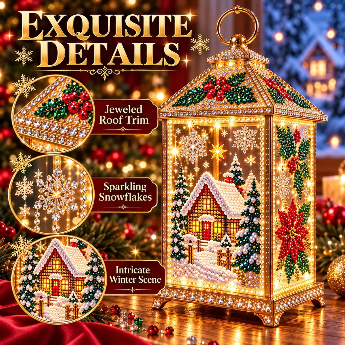 ✨🎁 Christmas Glow™ — DIY Light-Up Diamond Art Lantern