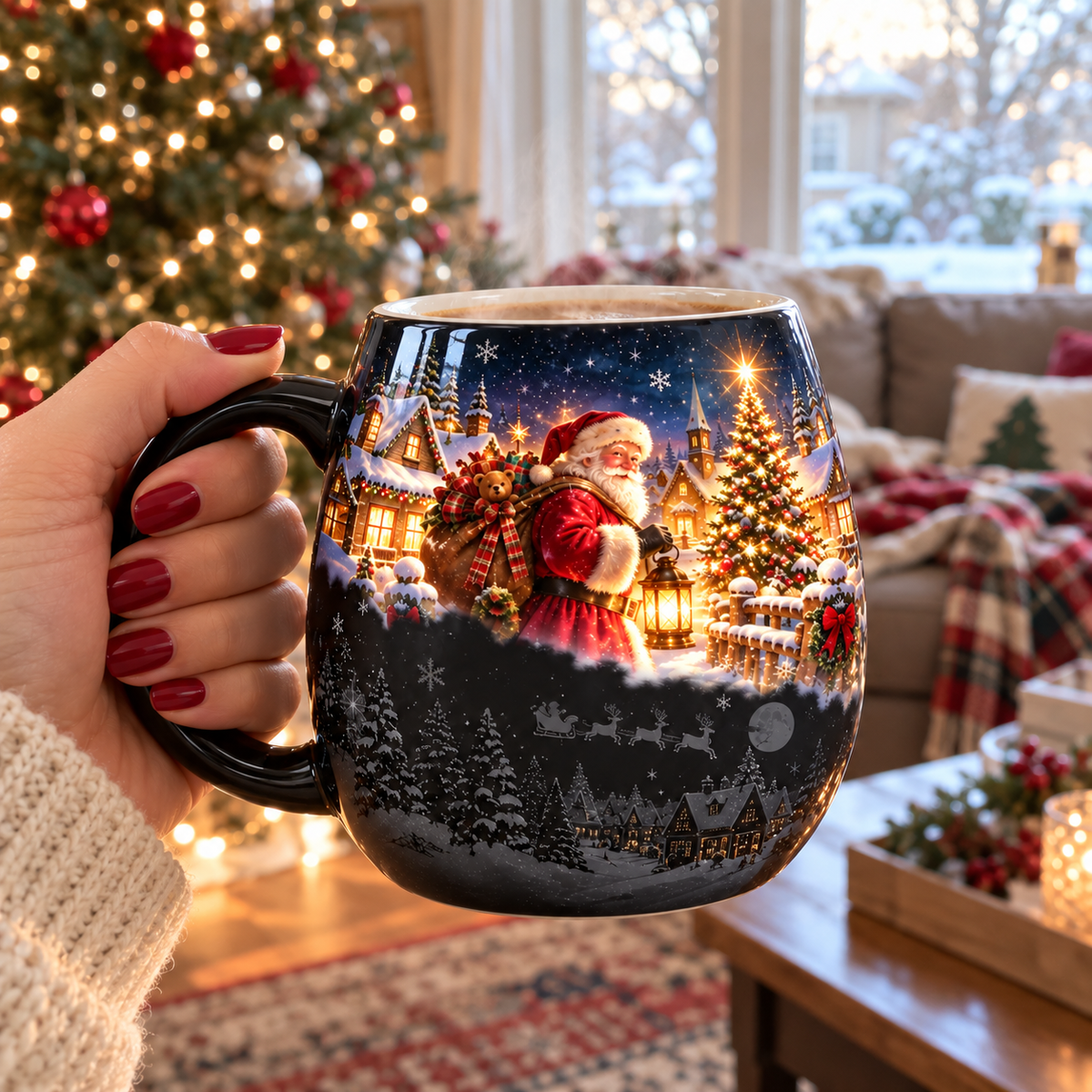 ✨Christmas Magic Color-Changing Mug – Heat Reveal Holiday Gift💫