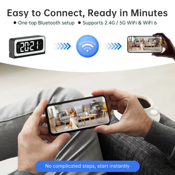 ⚡Hot Sales 49% OFF🔥[Hidden camera HD night vision]No WIFI or electricity required💯 Home Security & Real-Time Monitoring System
