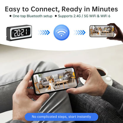 ⚡Hot Sales 49% OFF🔥[Hidden camera HD night vision]No WIFI or electricity required💯 Home Security & Real-Time Monitoring System