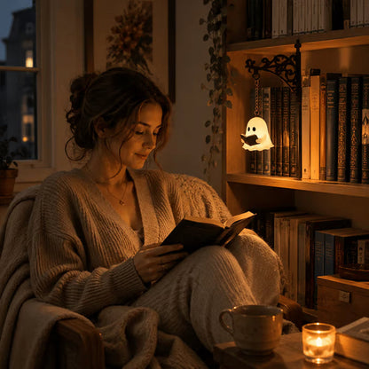 Ghost Bookshelf Lantern