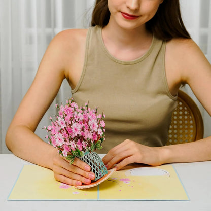 🏆50K+ SOLD! 🌼💌 Forever-Blooming 3D Flower Pop-Up Card– Personalized Love Message & Everlasting Bloom 🎁