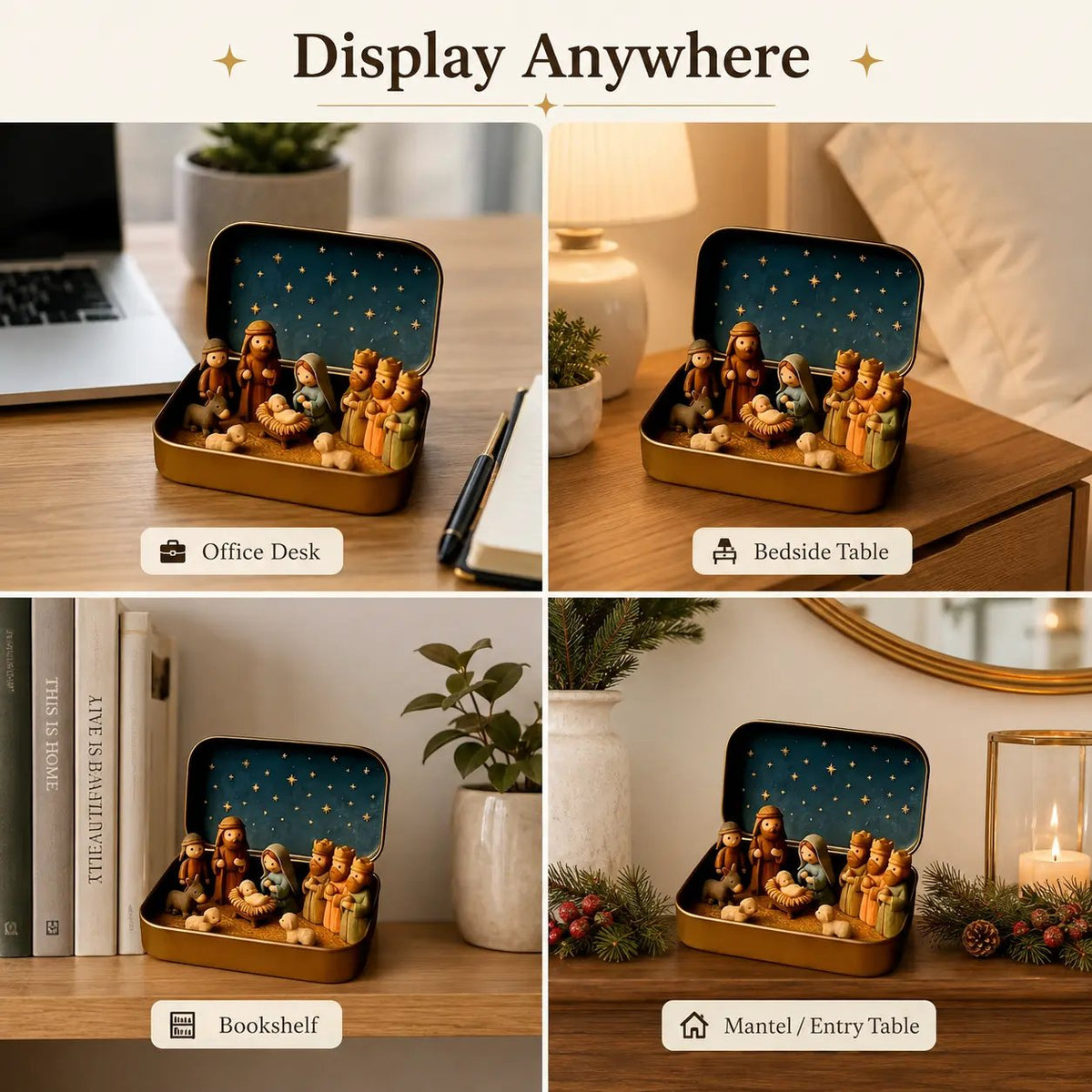 ✝️ Little Bethlehem™ – Pocket Nativity Scene Set ✝️