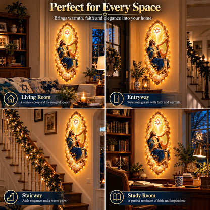 🔥45% OFF🔥Jewish Heritage Illuminated Wall Art – High Priest Inspired Design