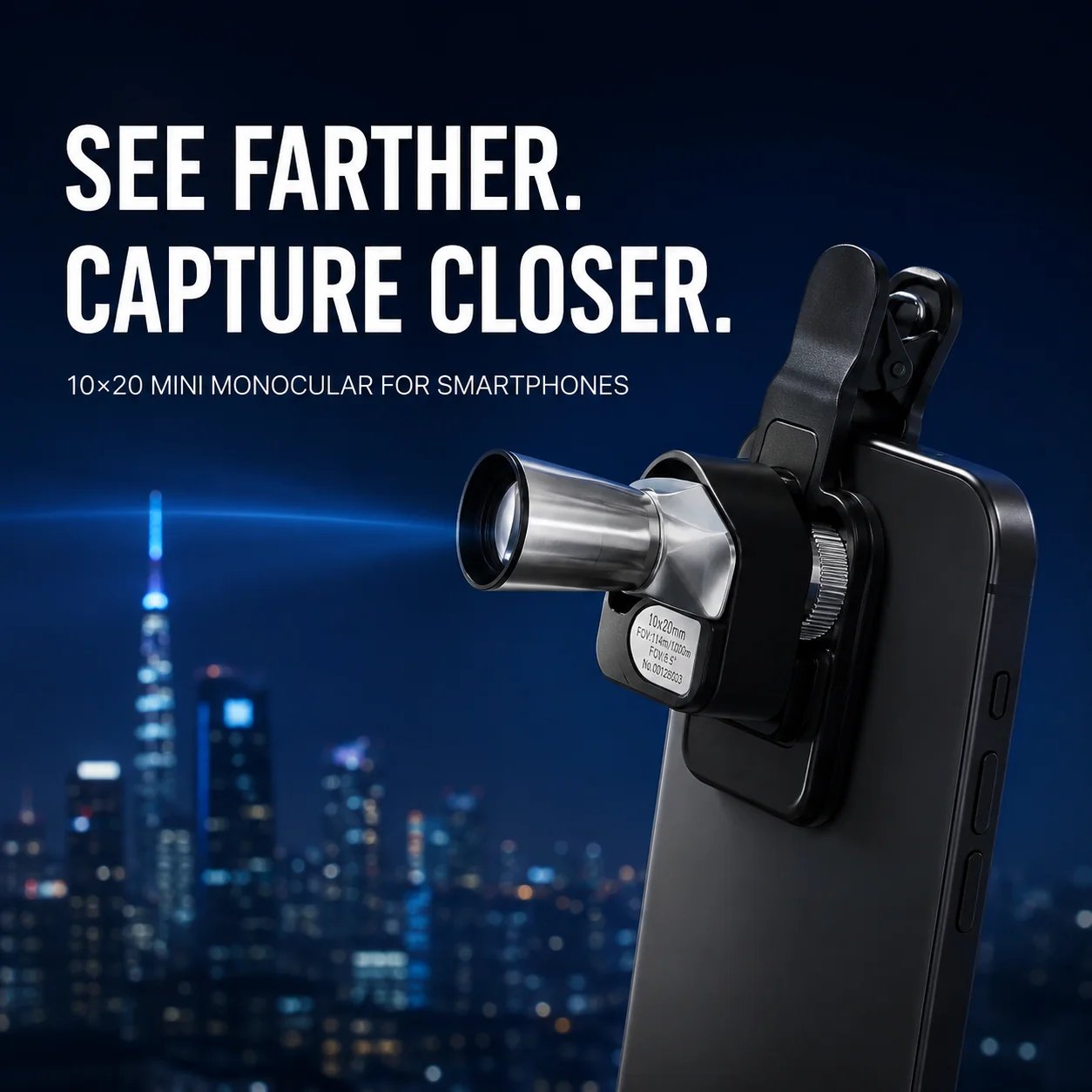 🔥 Last Day 49% OFF 🔭 Mini Monocular Phone Telescope – Pocket Long-Distance Viewer with Adjustable Smartphone Clip