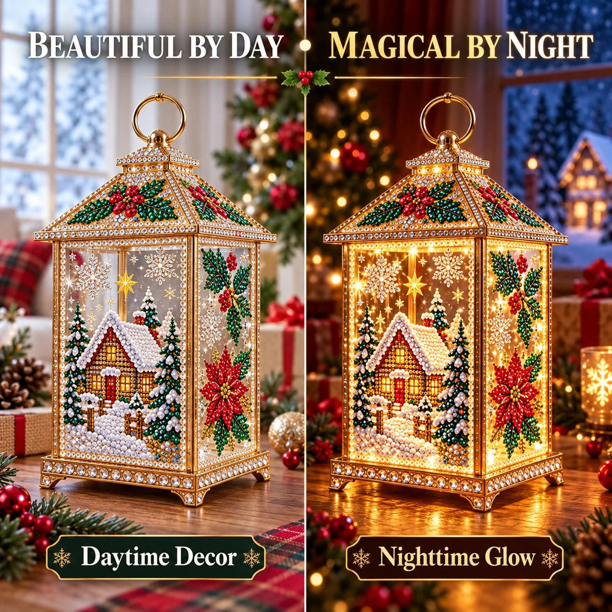 ✨🎁 Christmas Glow™ — DIY Light-Up Diamond Art Lantern