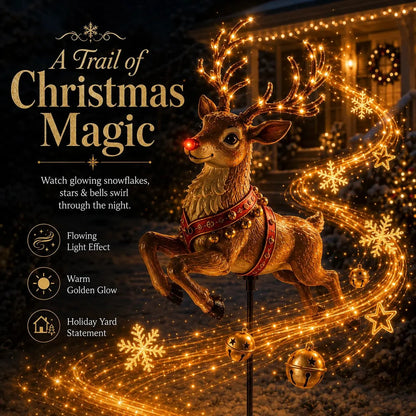 💥50% OFF🎄 Christmas Magic Garden – Solar Powered Flowing Light Collection