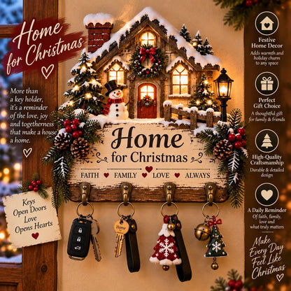 ✨Welcome Key Holder™– Lighted Christmas Entryway Wall Decor