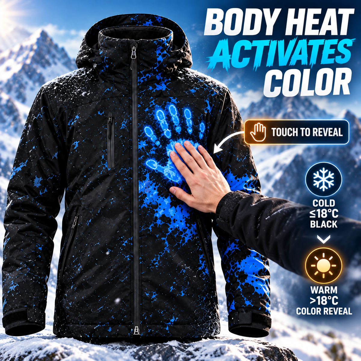 ❄️ The Jacket That Changes When It Snows