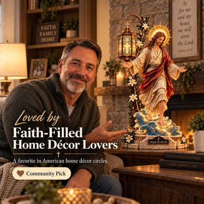 ⏰ LAST DAY 50% OFF ✝️ Jesus Walking on Water Reflection Light