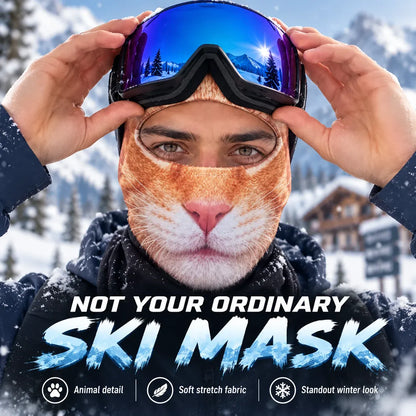 ⏳ 49% OFF – 🦊 Funny Animal Face Ski Mask |The Funniest Winter Balaclava Everyone Will Ask About