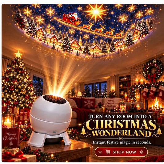50% Off🎅 Christmas Magic Projection Light – Bring Holiday Scenes to Life