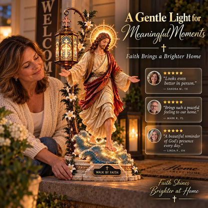⏰ LAST DAY 50% OFF ✝️ Jesus Walking on Water Reflection Light