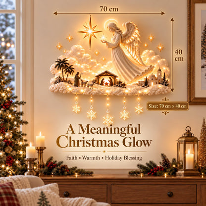 ✨ Last Day 49% OFF✨ A Christmas blessing angel, radiating a warm glow.