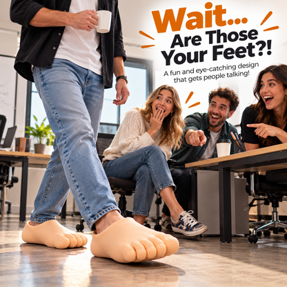 ToeTastic™ – Funny Realistic Foot Slippers