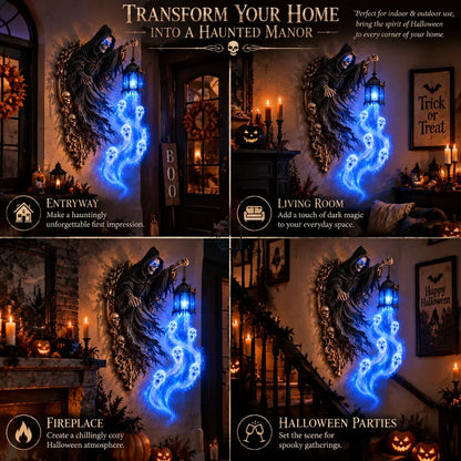 🎃 Last Day 50% OFF | Soul Harvester Haunted Lantern Wall Decor 👻
