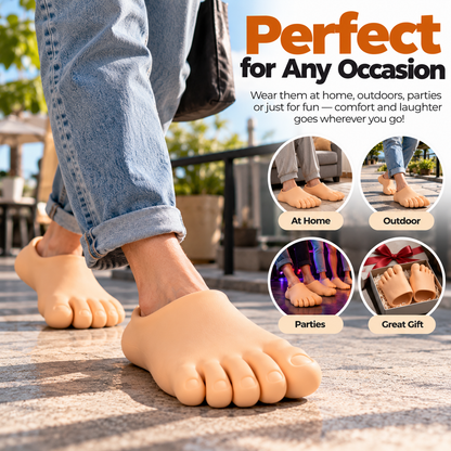 ToeTastic™ – Funny Realistic Foot Slippers