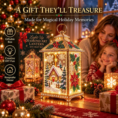 ✨🎁 Christmas Glow™ — DIY Light-Up Diamond Art Lantern