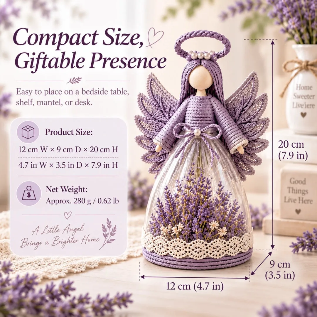 🌸 Lighted Floral Angel Figurine – Warm LED Guardian Angel Decor & Meaningful Gift