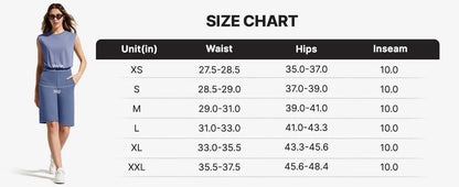 🩳 ✨ Women's Stretch Walking Shorts – 4-Way Stretch, High-Rise, Knee-Length 🚶‍♀️