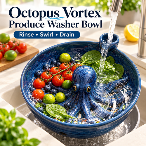 🐙 Just Add Water — Let the Vortex Wash Your Produce for You!