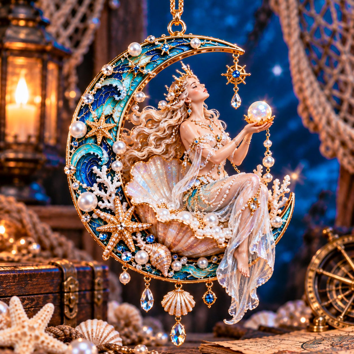 🌊✨ Ocean Legends - 12 Mythical Ocean Acrylic Ornaments