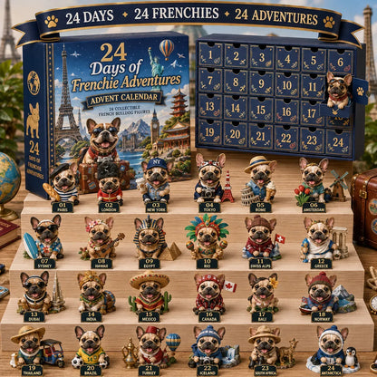 ⏳ Last Day 49% OFF – 🐶 24-Day French Bulldog Christmas Advent Calendar 🎄✨