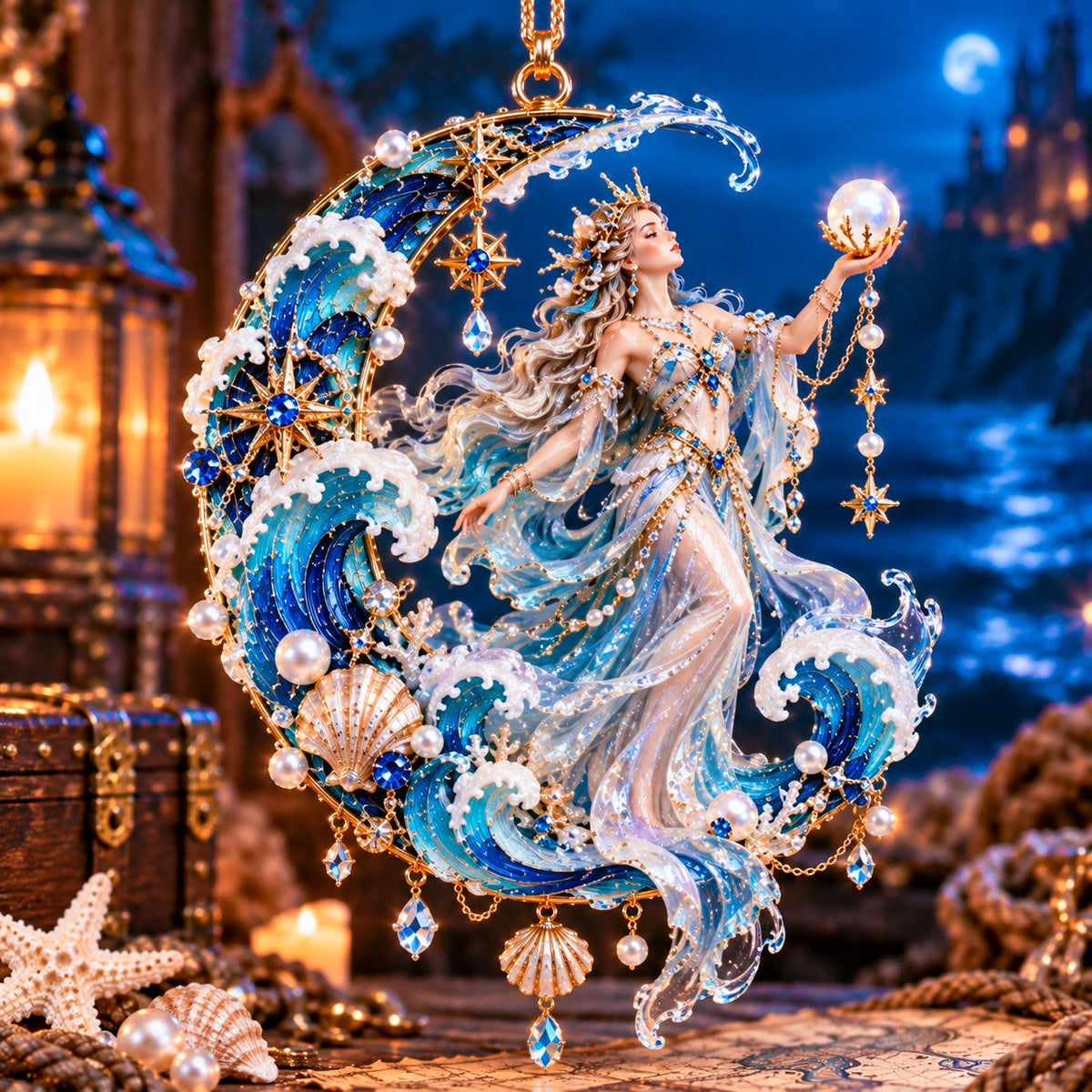 🌊✨ Ocean Legends - 12 Mythical Ocean Acrylic Ornaments