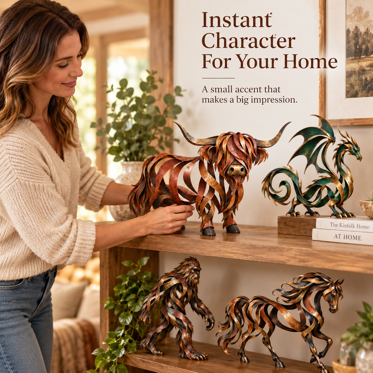 🔥Last Day 49% OFF 🐮Ribbon Sculpture Decor
