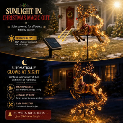 💥50% OFF🎄 Christmas Magic Garden – Solar Powered Flowing Light Collection