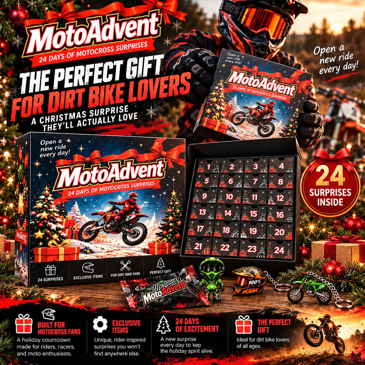 🏁 24-Day Motocross Advent Calendar – A New Dirt Bike Surprise Every Day 🏍️