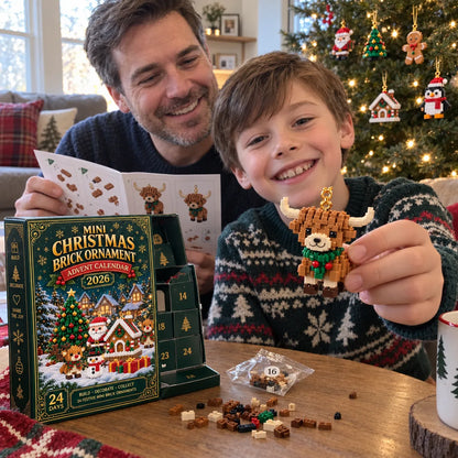 ⏳ Last Day 49% OFF – 🎄24-Day Mini Christmas Brick Ornament Advent Calendar