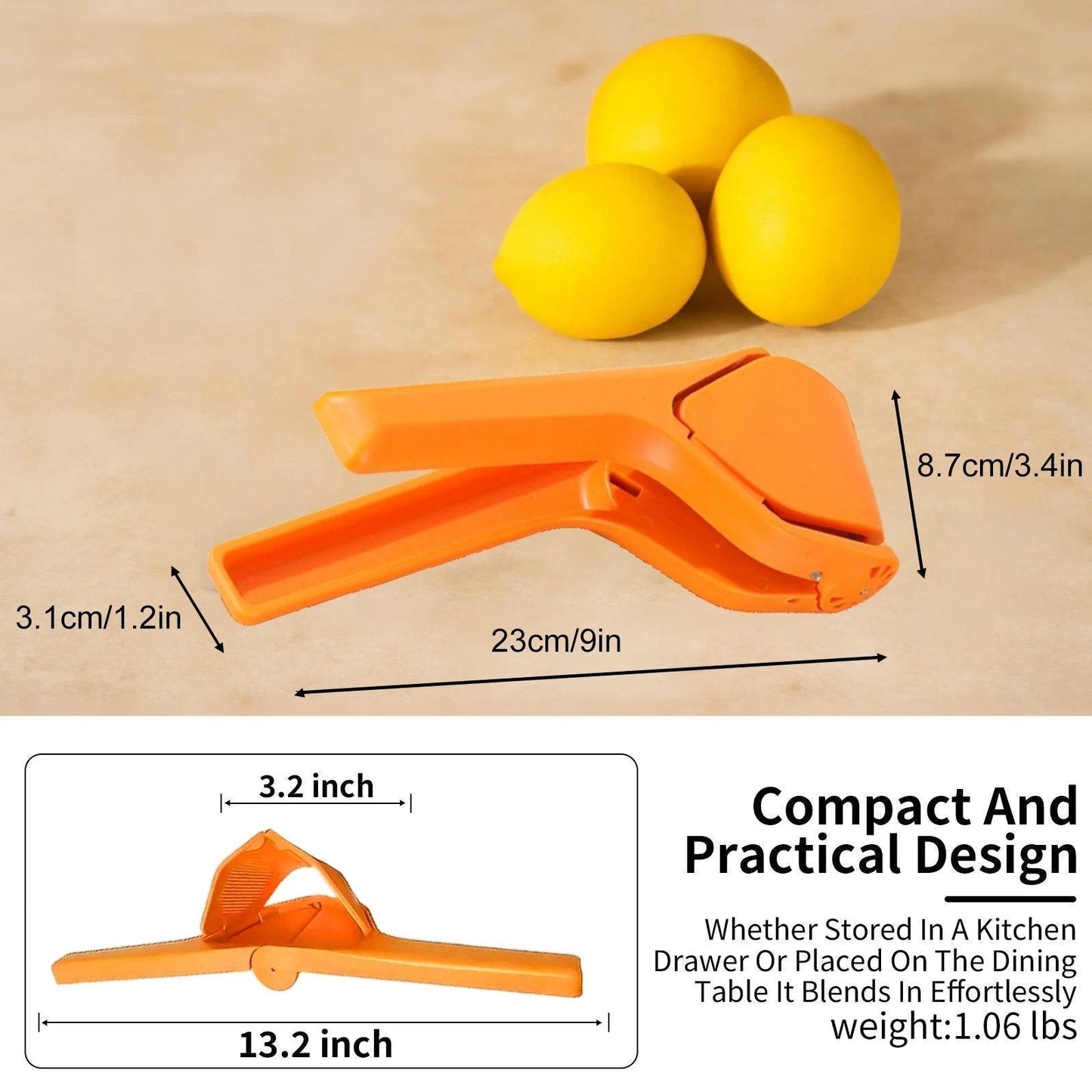 Citrus Squeezer | Stainless Steel or PP🍋