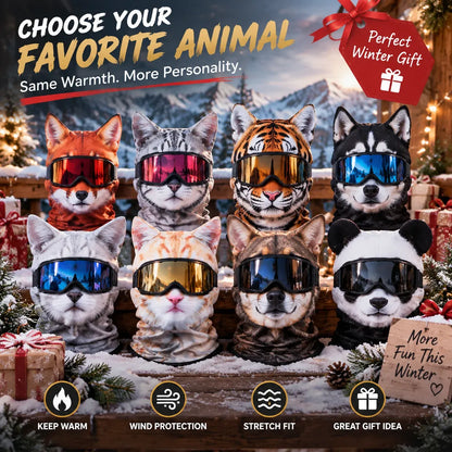 ⏳ 49% OFF – 🦊 Funny Animal Face Ski Mask |The Funniest Winter Balaclava Everyone Will Ask About