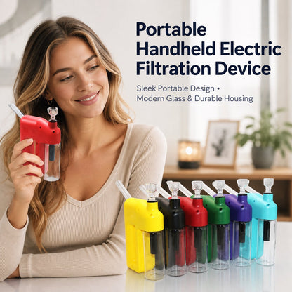 ⚡ LAST DAY 49% OFF – Portable Handheld Electric Filtration Device | Compact Glass Chamber Design with Electric-Assisted Operation & 6 Color Options ✨