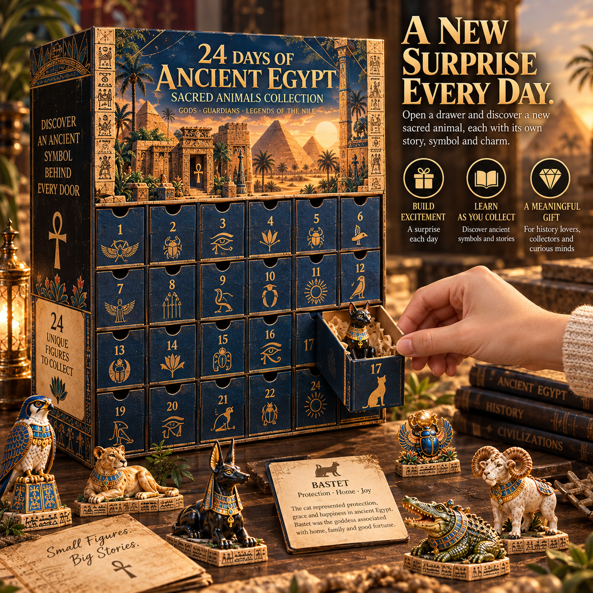 🐈‍⬛🏺 Secrets of Ancient Egypt™ – 24 Sacred Animals, Guardians & Symbols to Discover and Collect