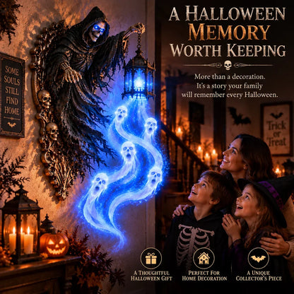 🎃 Last Day 50% OFF | Soul Harvester Haunted Lantern Wall Decor 👻