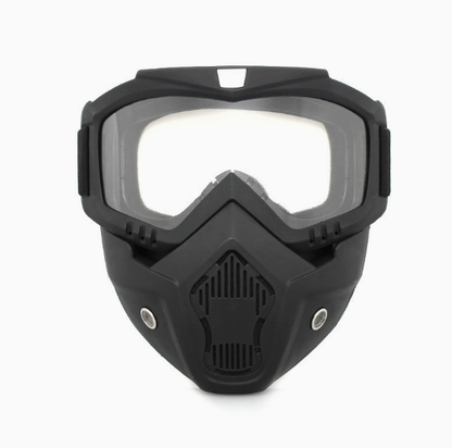🤿Multi-Functional Protective Face Mask - Auto-Darkening Welding Goggles, Anti-Fog Skiing Shield & Dustproof Yard Work Gear - All-Terrain Safety Mask