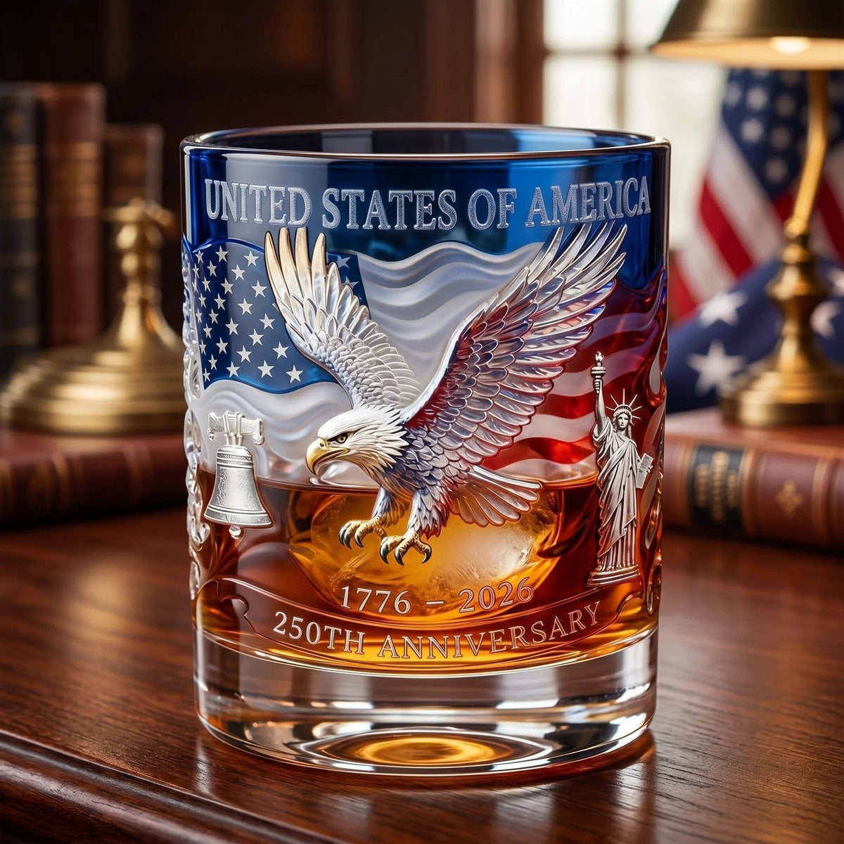 🎁Limited Edition 2026 USA 250th Anniversary Commemorative Glass – 1776-2026 Heritage Edition