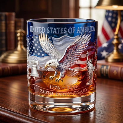 🎁Limited Edition 2026 USA 250th Anniversary Commemorative Glass – 1776-2026 Heritage Edition