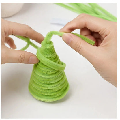 ⏰ 50% Off Sale 🎄✨DIY Pipe-Cleaner Christmas Tree House Kit with Lights