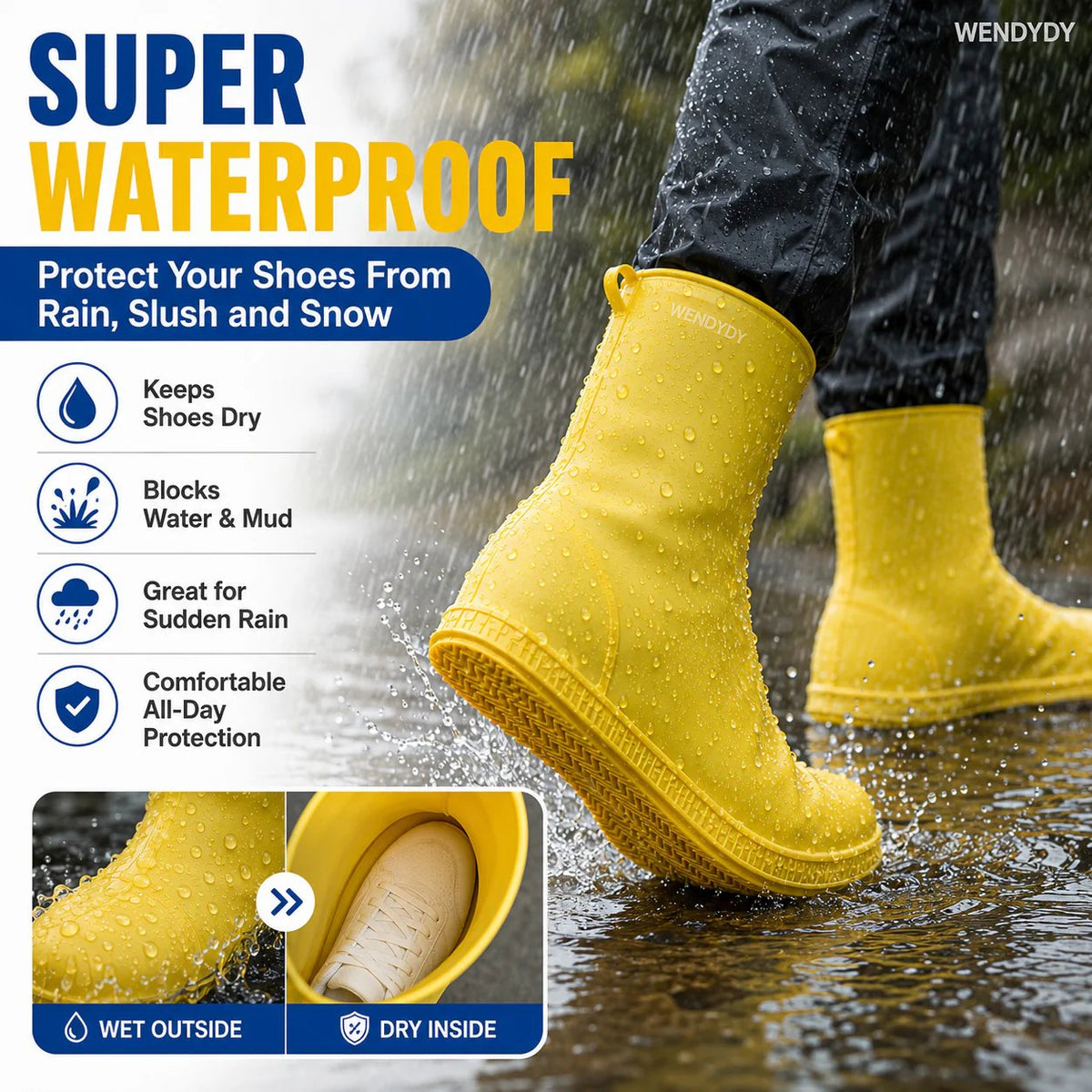 🏆 Last Day 50% OFF !! 🔥 Buy more save more 🎁 Thick Wear-Resistant Waterproof Shoe Cover