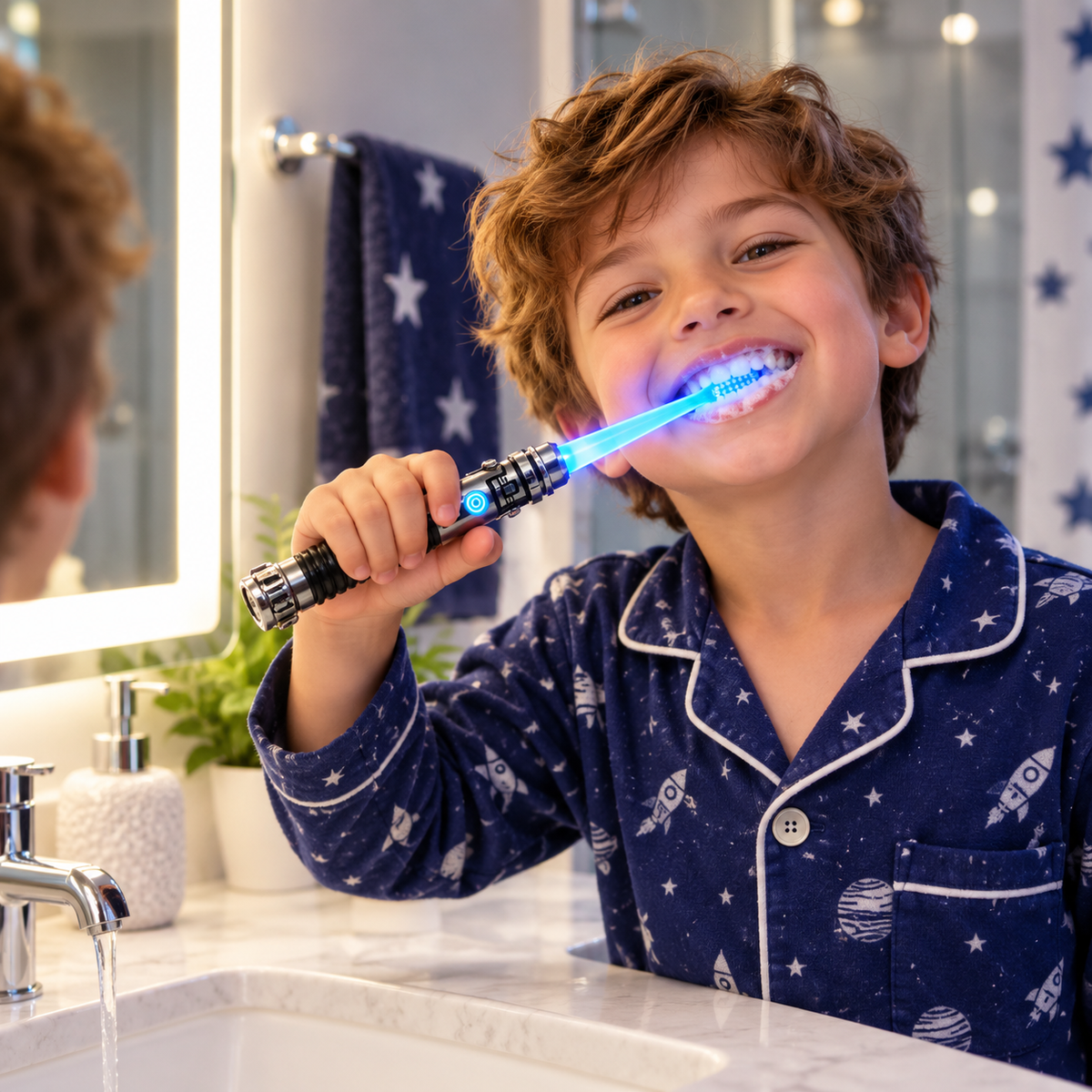LED Glow Handle Toothbrush for Teens & Adults