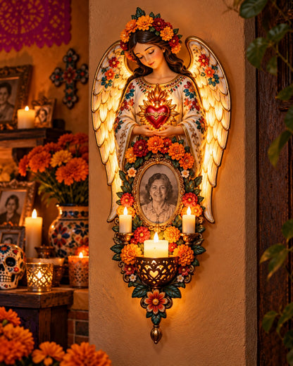 🕯️ Día de los Muertos Memorial Wall Light-❤️A Light for Those Who Live Forever in Our Hearts. ❤️