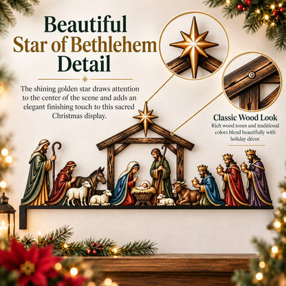 ✝ Nativity Scene Door Topper | Bring The Story Of Christmas Home✨
