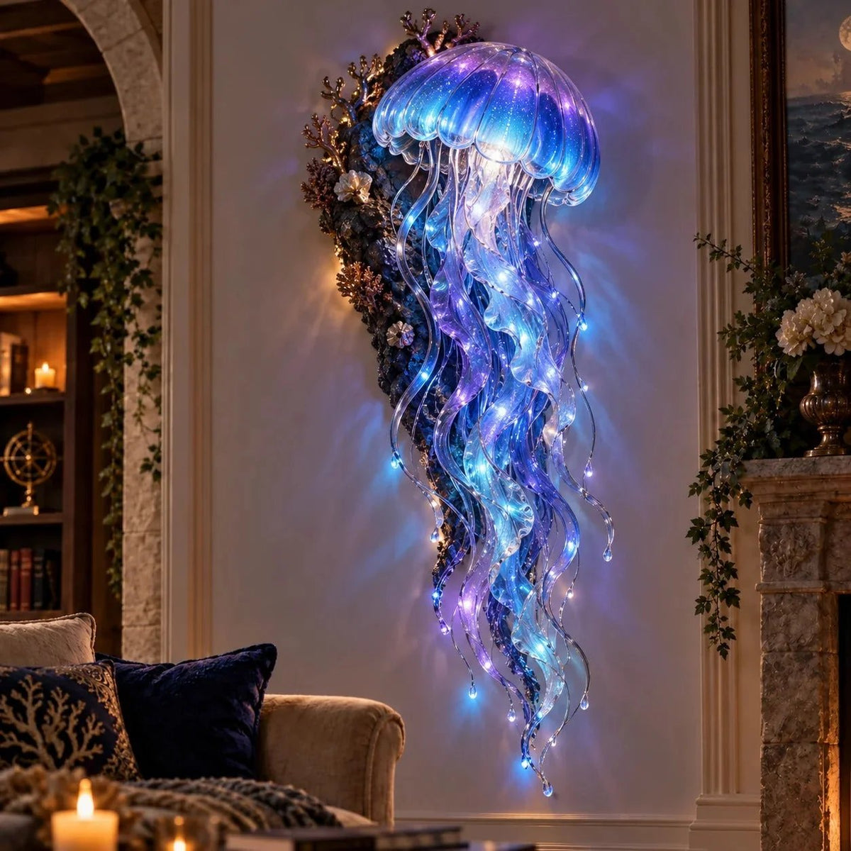 ⏰Limited 49% OFF - 🌊✨ Enchanted Ocean Legends™ Lighted Wall Décor Collection 🐋🧜‍♀️